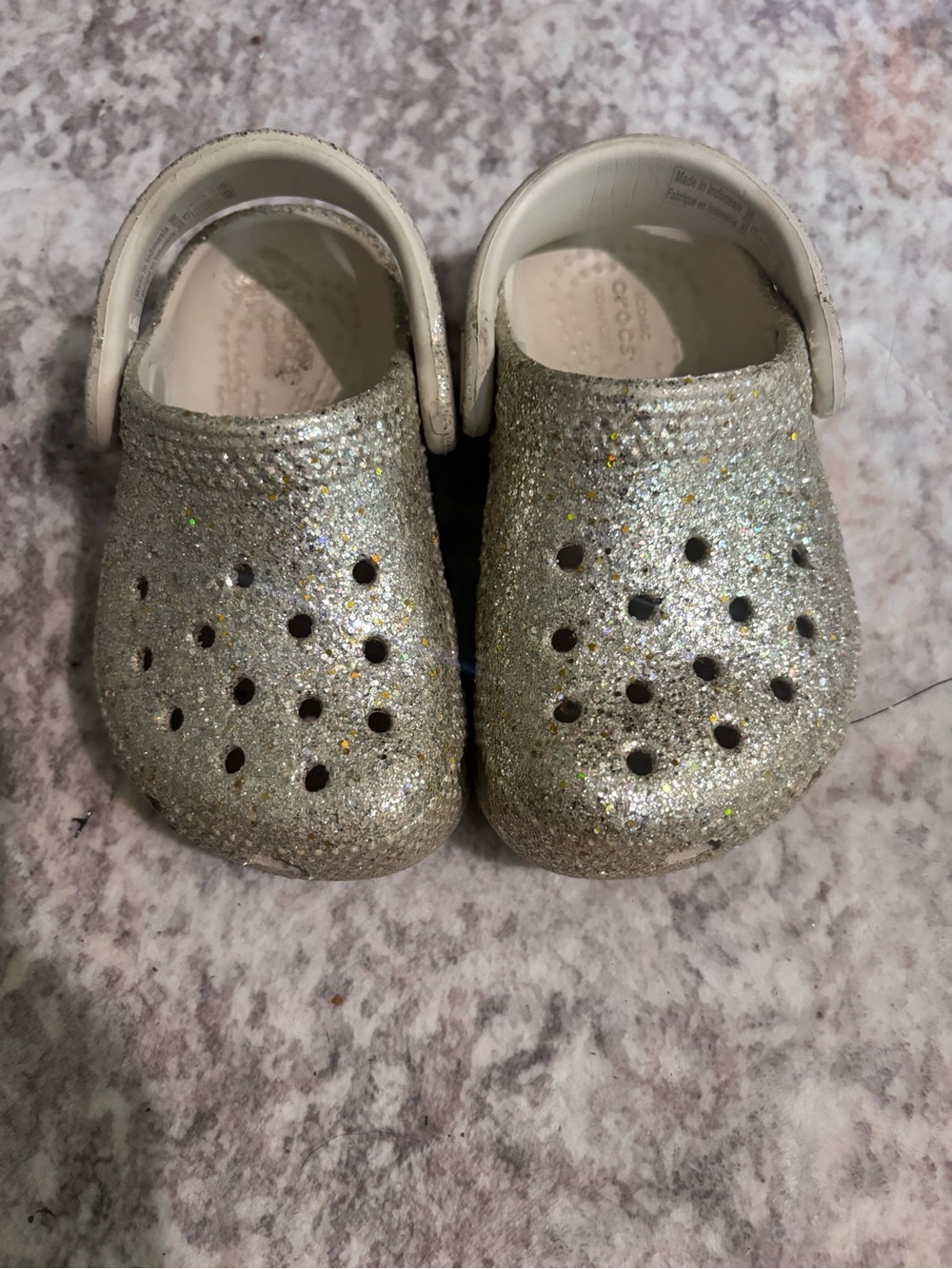 Crocs Kids' Glitter Clog 5ac